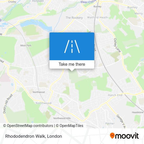 Rhododendron Walk map