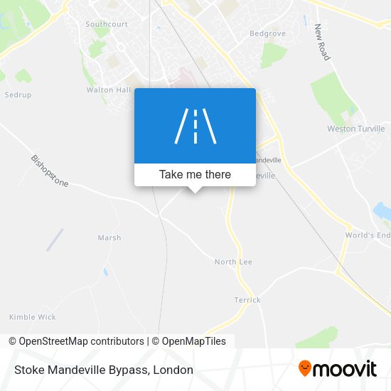 Stoke Mandeville Bypass map