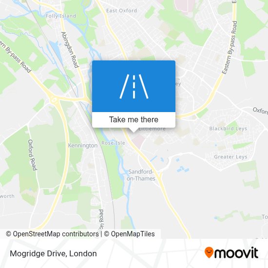 How to get to Mogridge Drive, Oxford by bus or train?