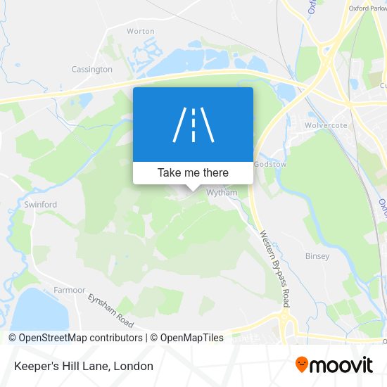 Keeper's Hill Lane map