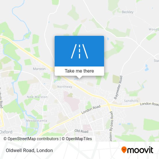 Oldwell Road map