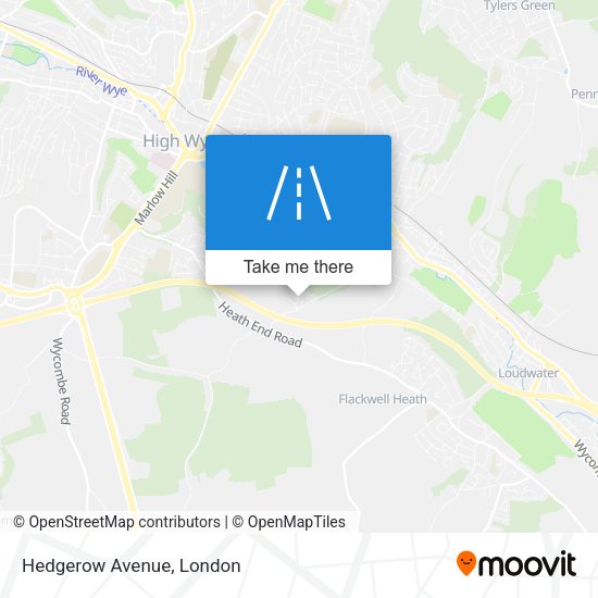 Hedgerow Avenue map