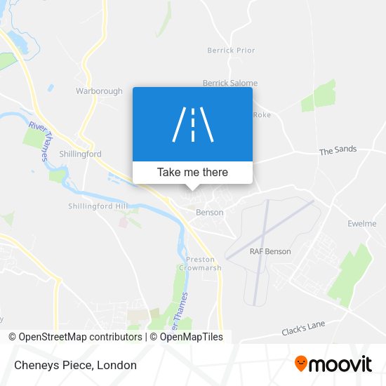 Cheneys Piece map