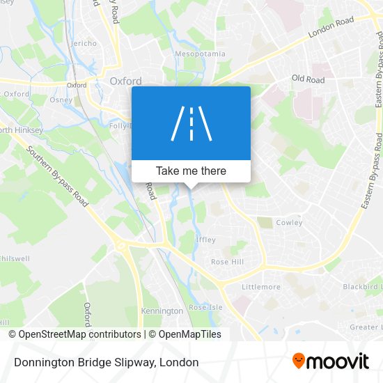 Donnington Bridge Slipway map
