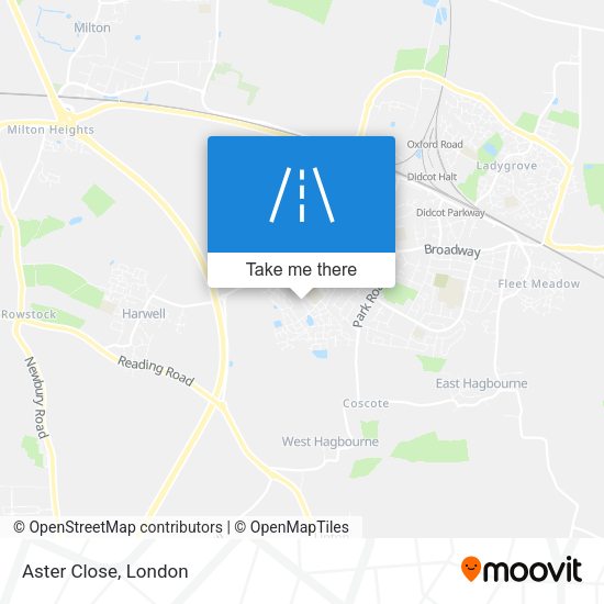 Aster Close map
