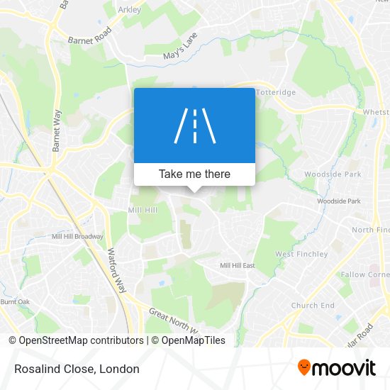 Rosalind Close map