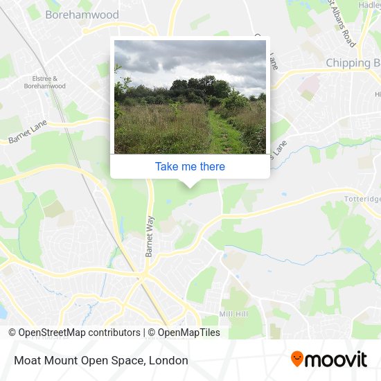 Moat Mount Open Space map