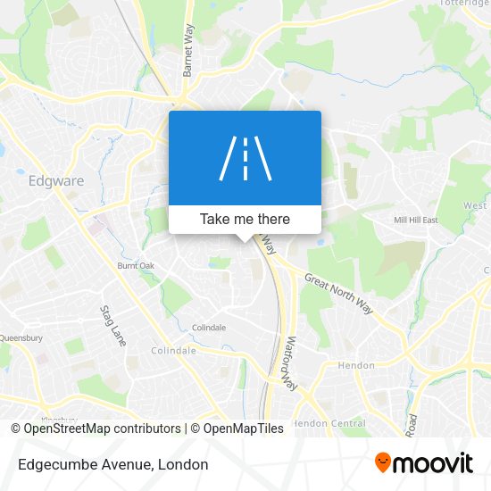 Edgecumbe Avenue map