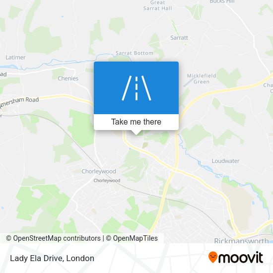 Lady Ela Drive map