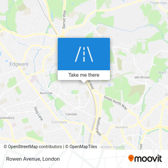 Rowen Avenue map