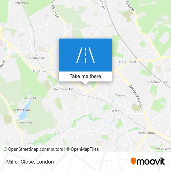 Miller Close map