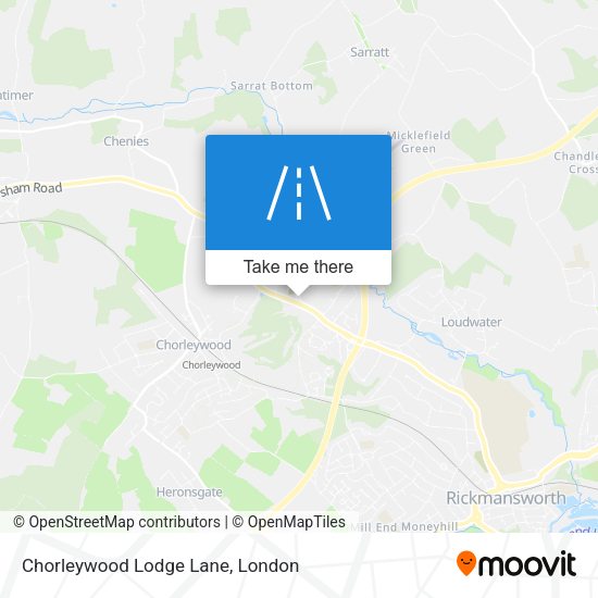 Chorleywood Lodge Lane map