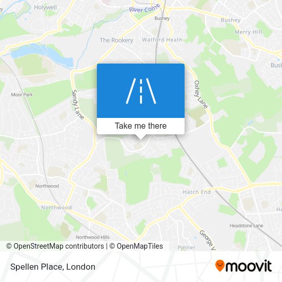 Spellen Place map