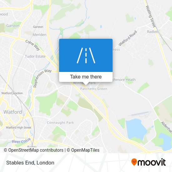 Stables End map