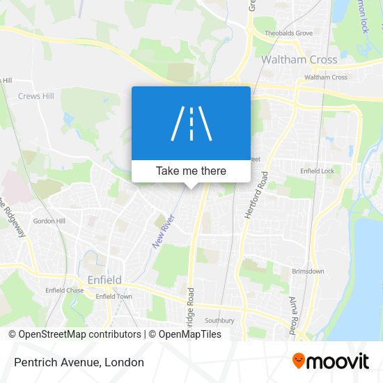 Pentrich Avenue map