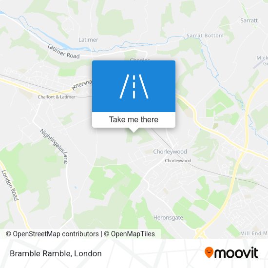 Bramble Ramble map
