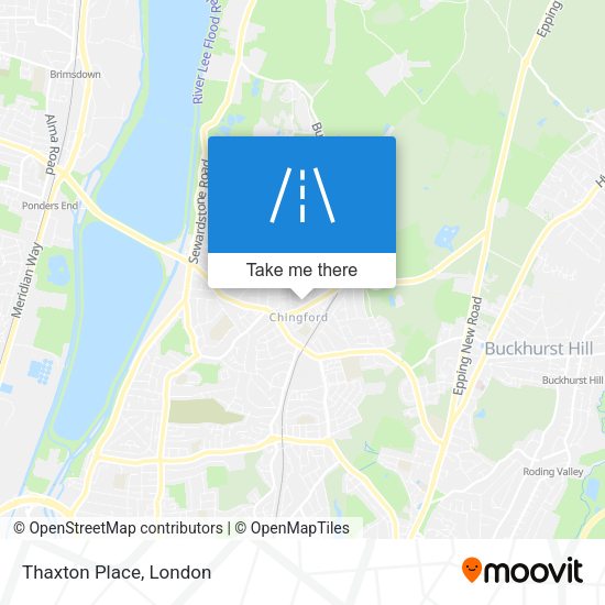 Thaxton Place map