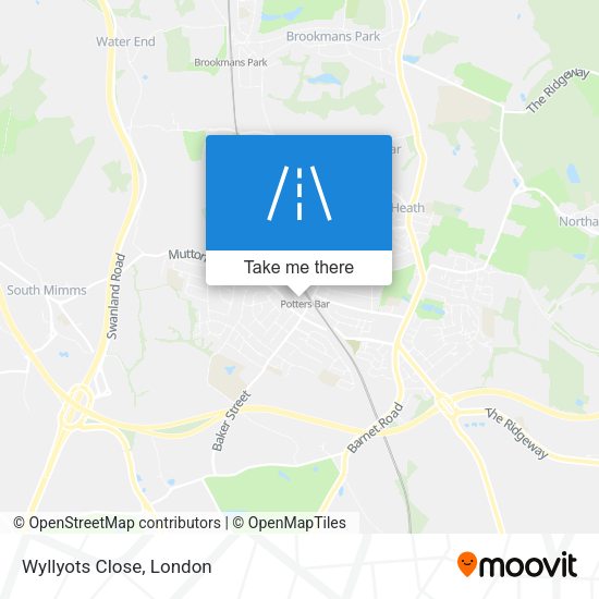 Wyllyots Close map