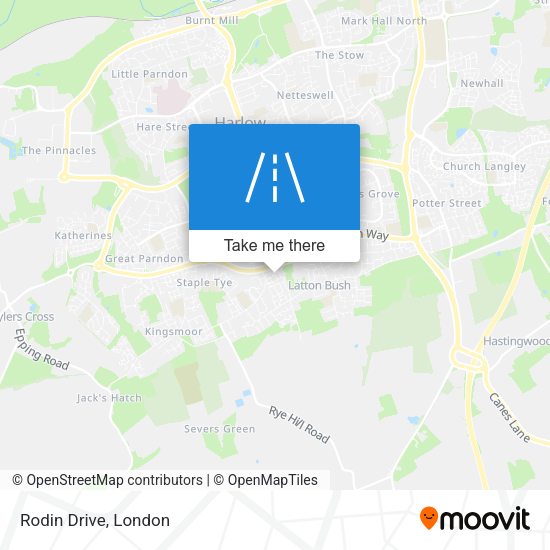 Rodin Drive map