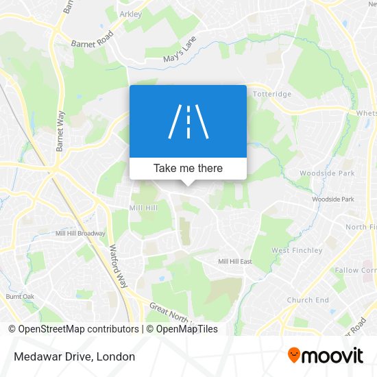 Medawar Drive map