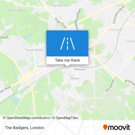 The Badgers map