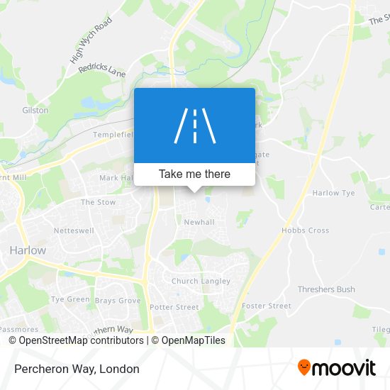 Percheron Way map