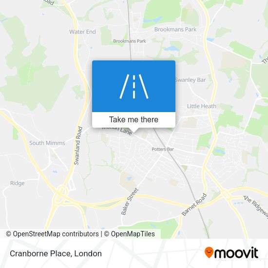 Cranborne Place map