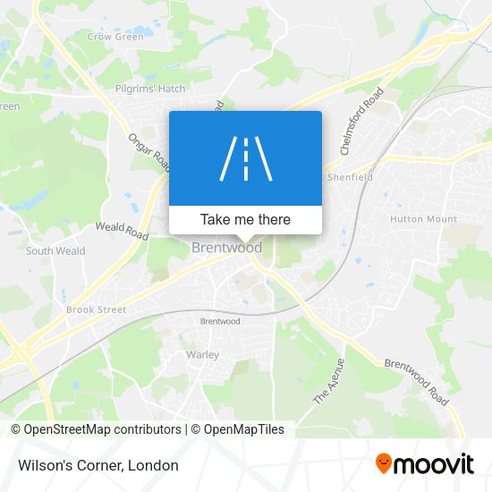 Wilson's Corner map