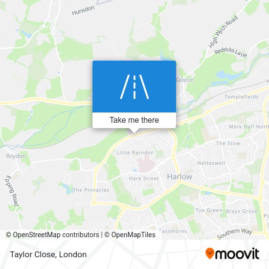Taylor Close map