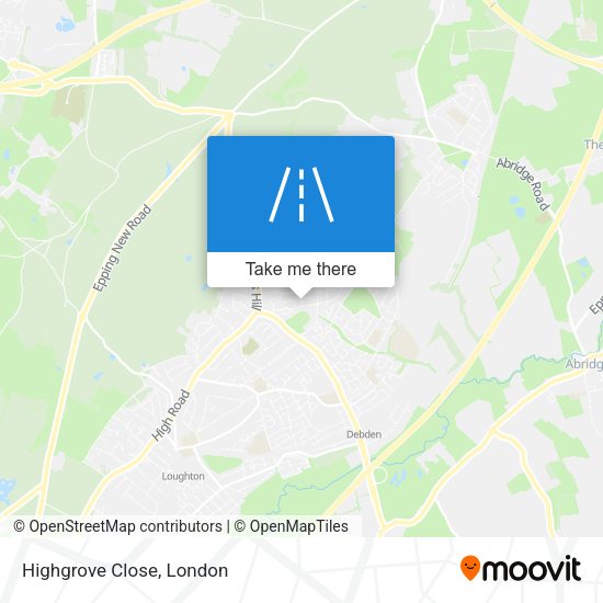 Highgrove Close map