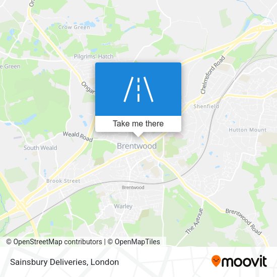 Sainsbury Deliveries map