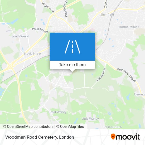 Woodman Road Cemetery map