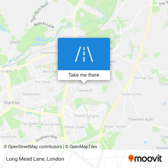 Long Mead Lane map