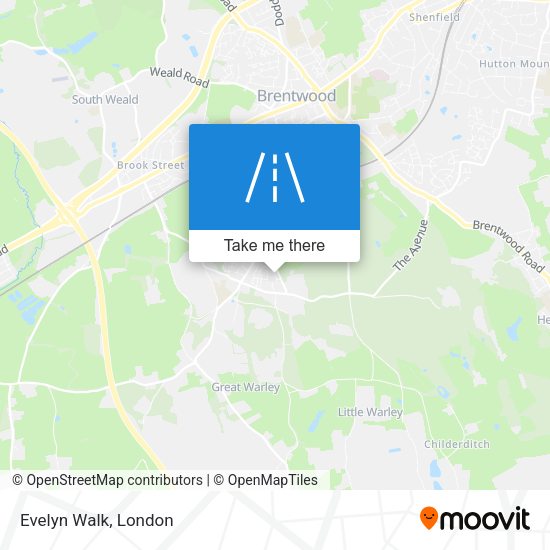 Evelyn Walk map
