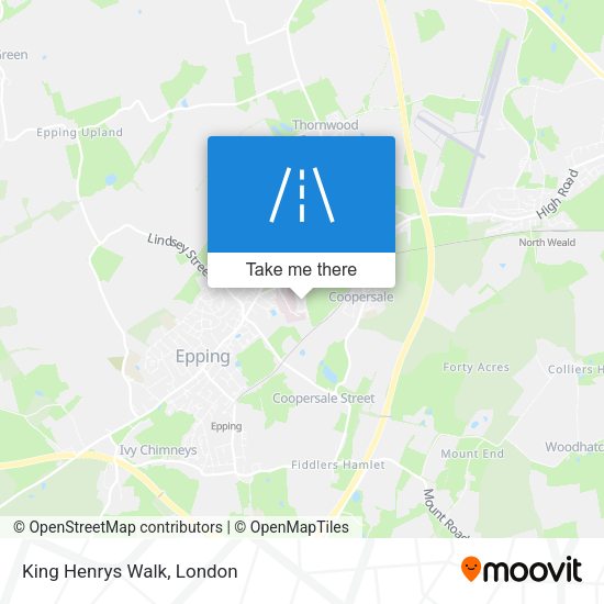 King Henrys Walk map