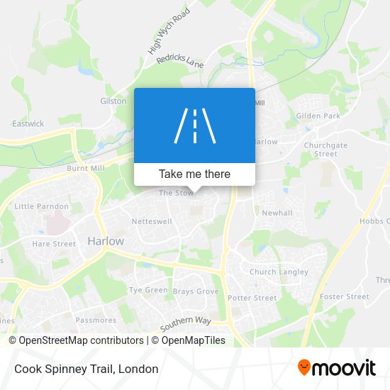 Cook Spinney Trail map