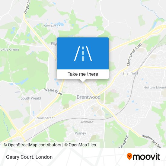 Geary Court map