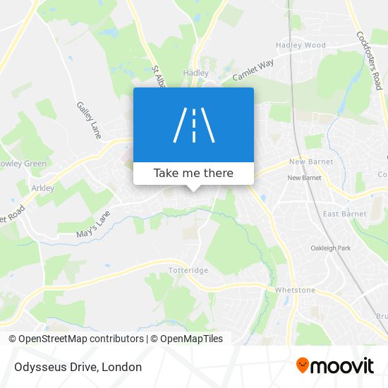 Odysseus Drive map