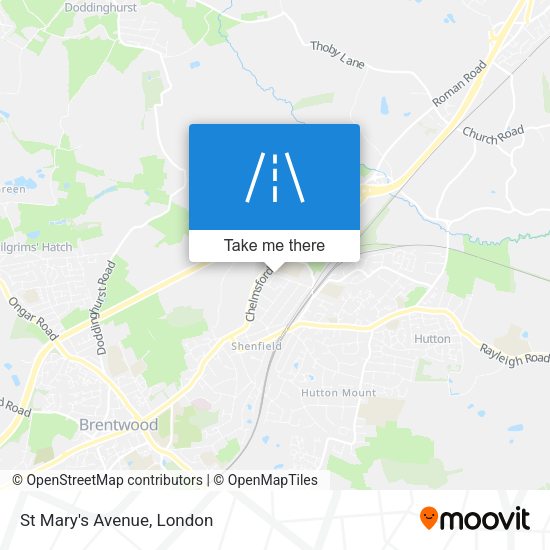 St Mary's Avenue map
