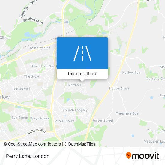 Perry Lane map