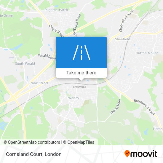 Cornsland Court map
