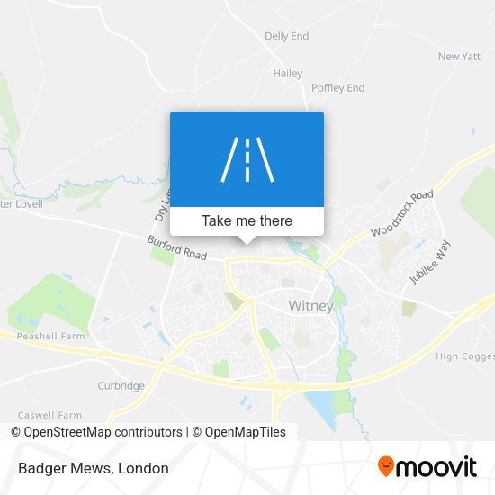 Badger Mews map