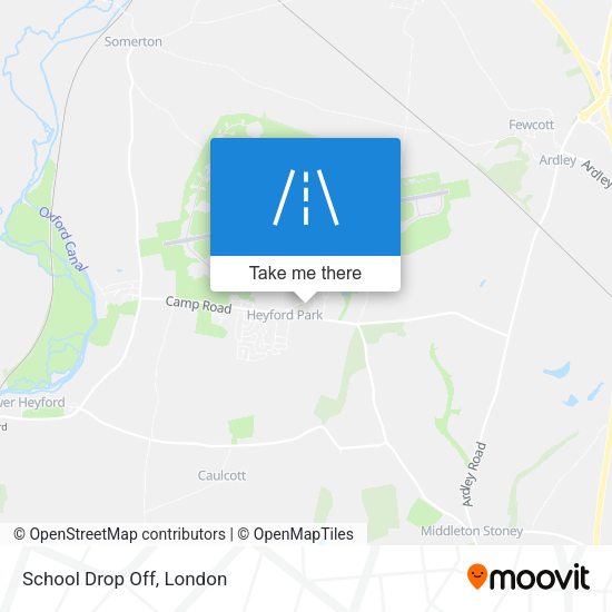 School Drop Off map