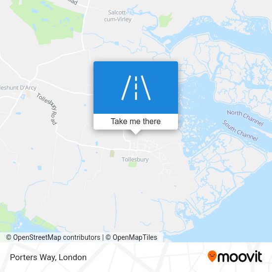 Porters Way map