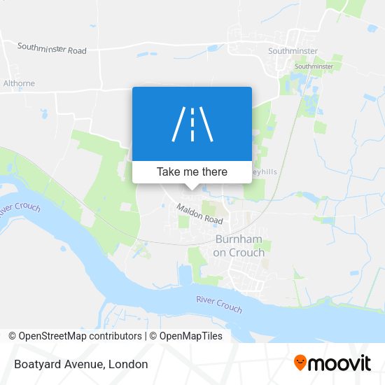 Boatyard Avenue map