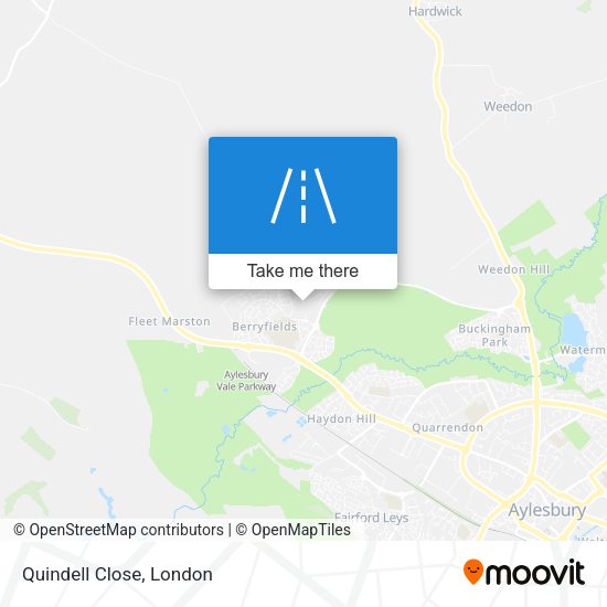 Quindell Close map
