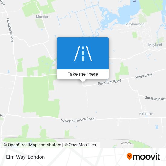 Elm Way map