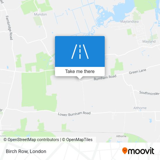 Birch Row map
