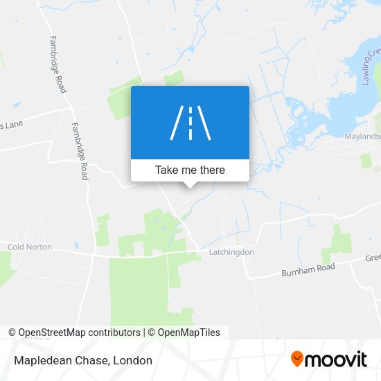 Mapledean Chase map