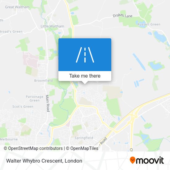 Walter Whybro Crescent map